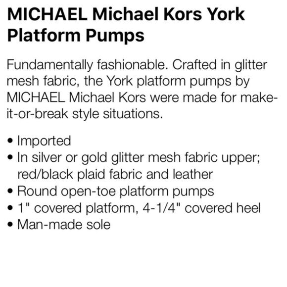 🎉last deal 🎉Michael kors York platform pumps💞 - Picture 4 of 4